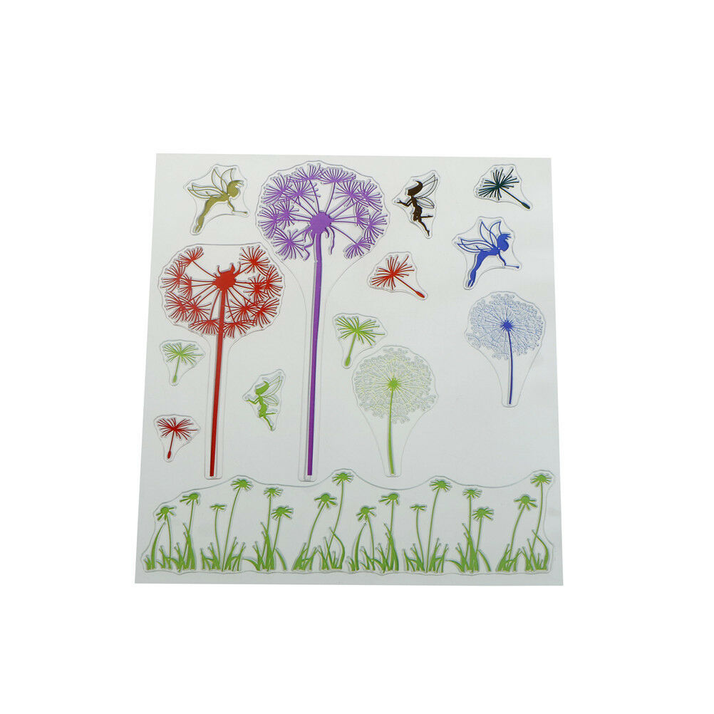 Romantic  Dandelion Grass Clear Stamps Scrapbooking Card Making Album DecorDD
