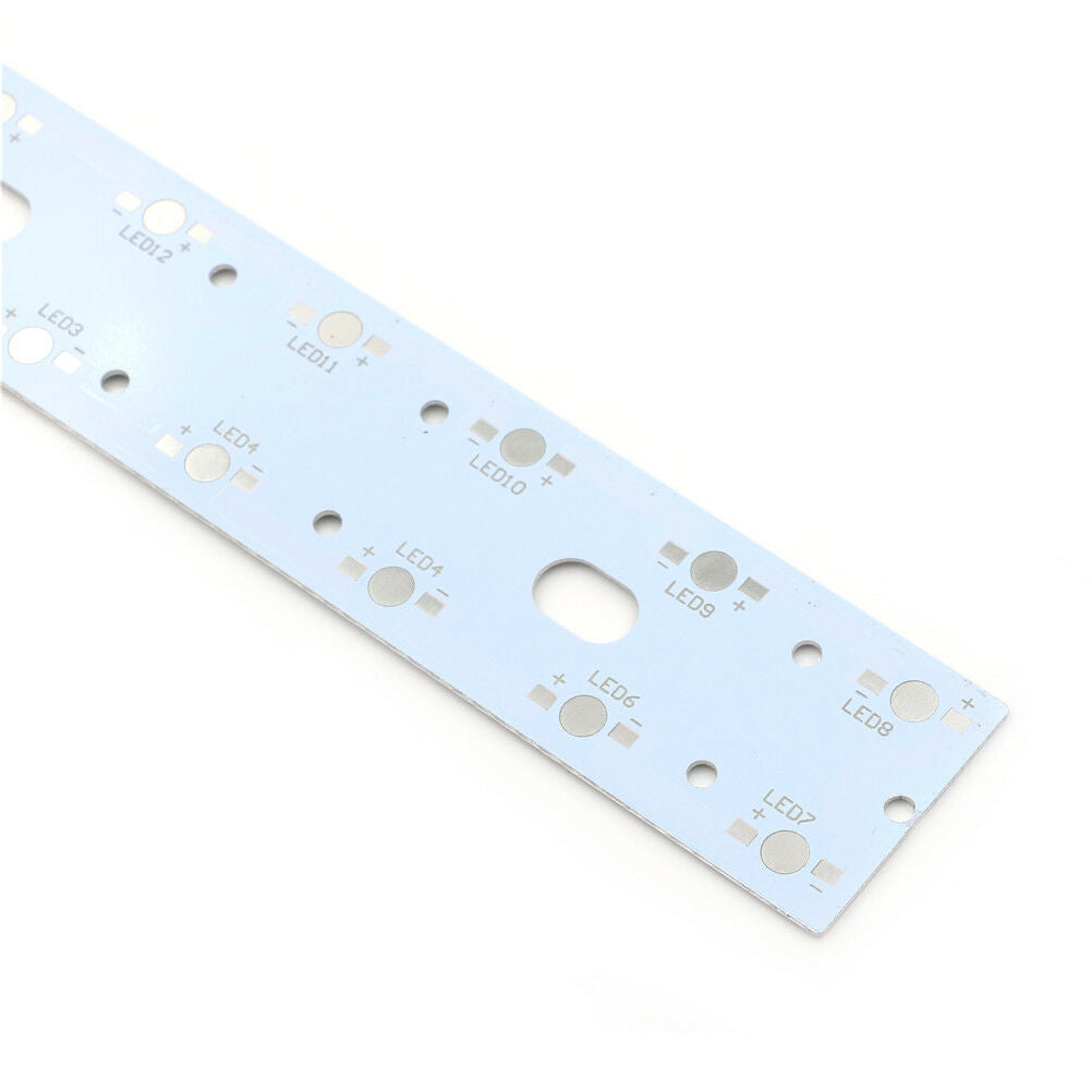 New 257mm x 47mm Aluminium PCB Circuit Board for 1W,3W,5W LED In Serie.l8