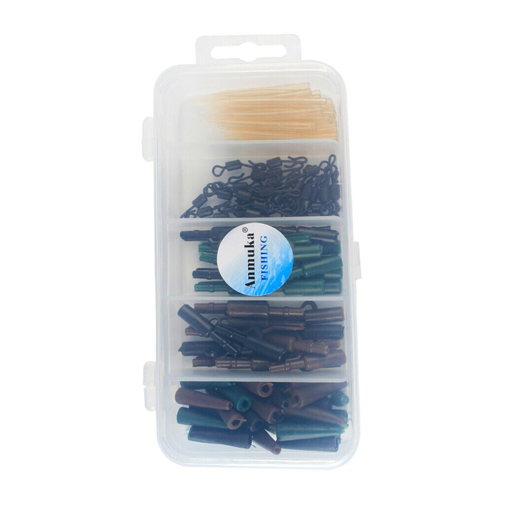 120pcs Carp Accessories  Quick Change Swivels Anti  Sleeves
