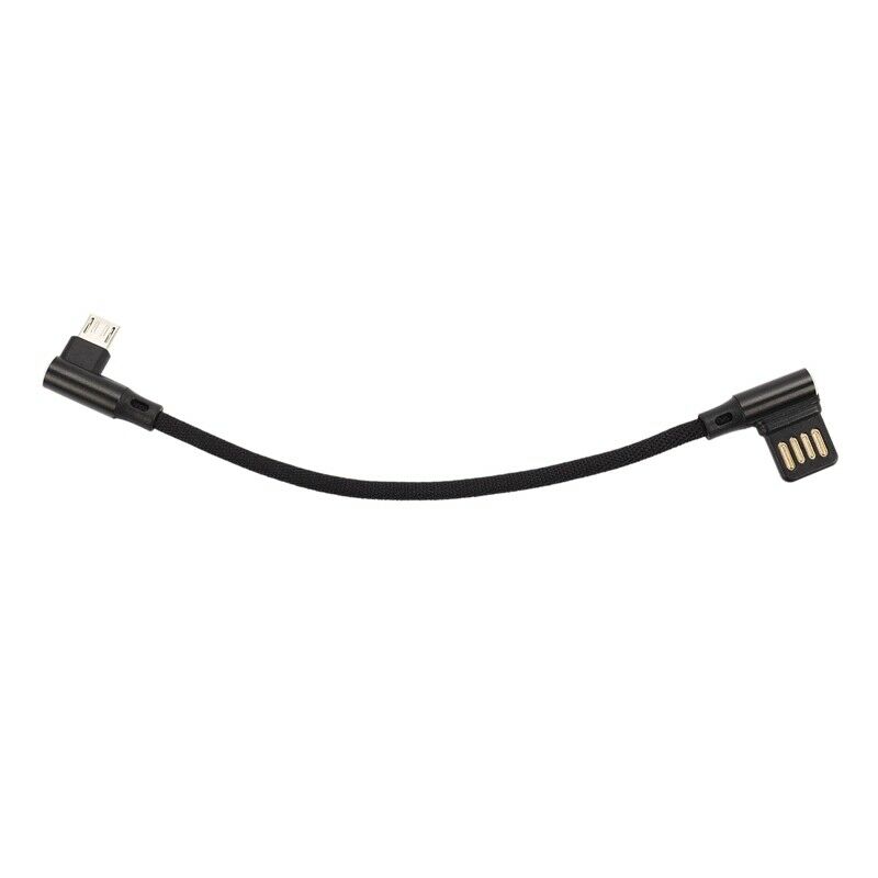 15Cm Micro- Usb 5Pin Right Angle To Left Right Angle 90 Degree Usb 2.0 Dual ElP4
