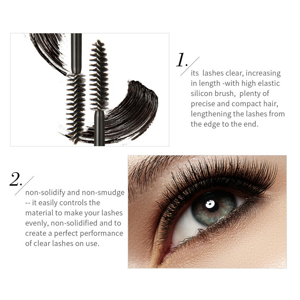 Long Curling Volume Makeup Eyelashes Mascara Waterproof Lashes Wand Black