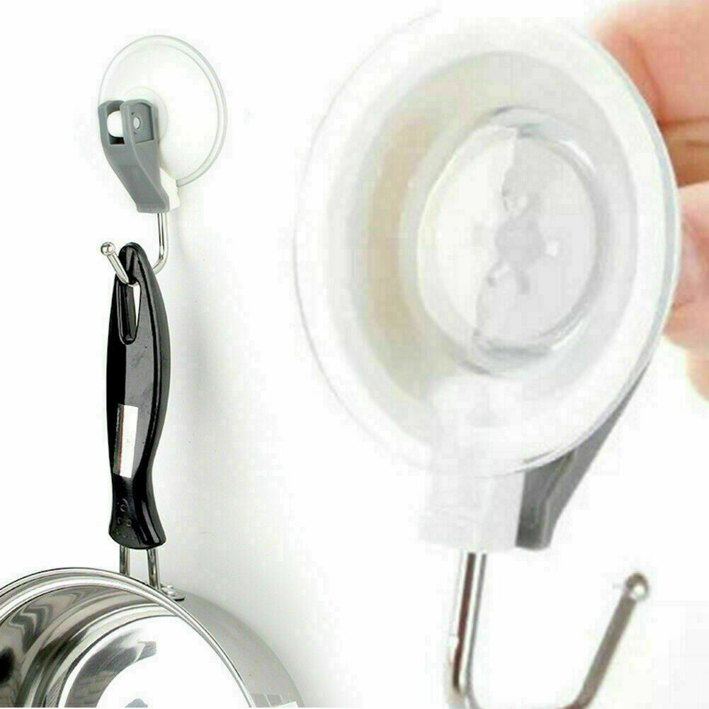 2X EXTRA HEAVY DUTY LEVER SUCTION CUP HOOKS Bathroom/Kitchen N2A5 super U6B8