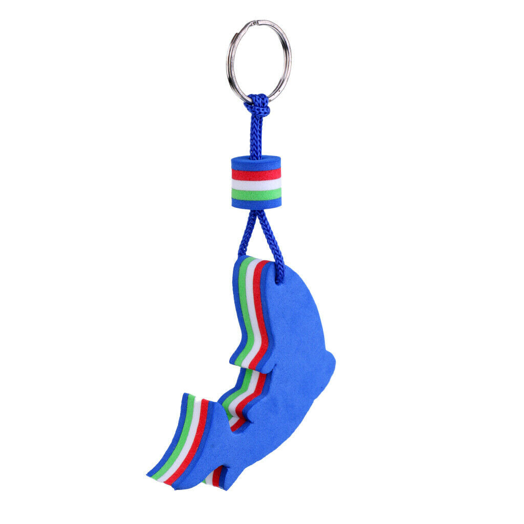 2 Pieces Kayak Dolphin Vinyl Decals Stickers + Floating Key Chain Key Ring