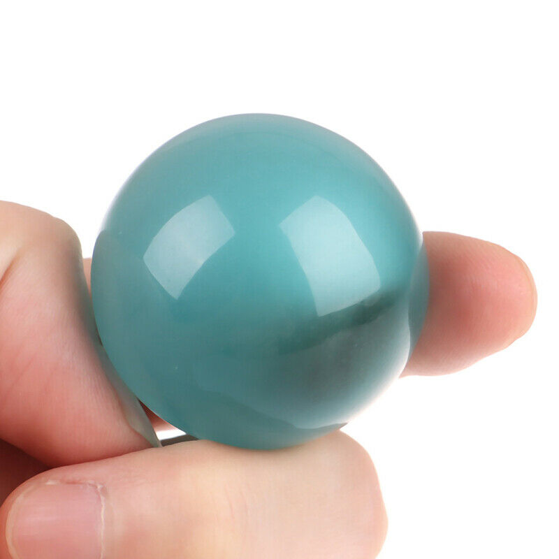 40mm Blue Cat's-eye Opal Natural Quartz Crystal Healing Stone Ball Sphere.l8