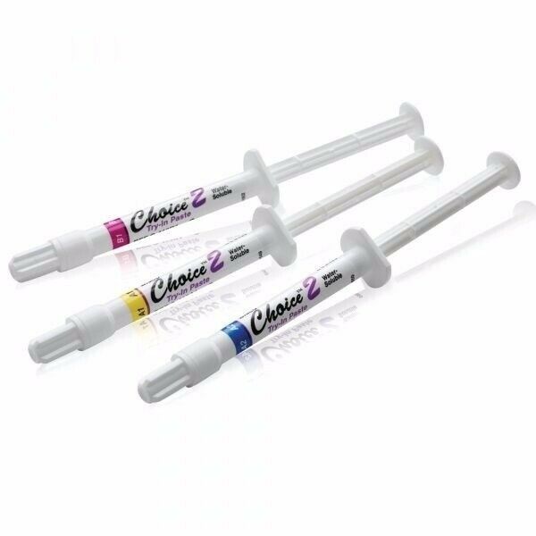 Bisco  Choice 2 Single Syringe Water-Soluble Try-In Paste 2 Gm Universal Opaque