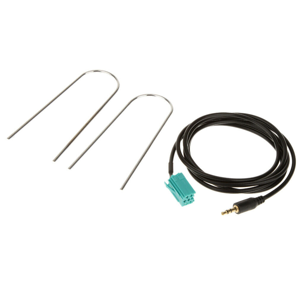 Car Radio MP3 Auxiliary Adapter Aux Input Jack Lead Cable with Radio Keys for