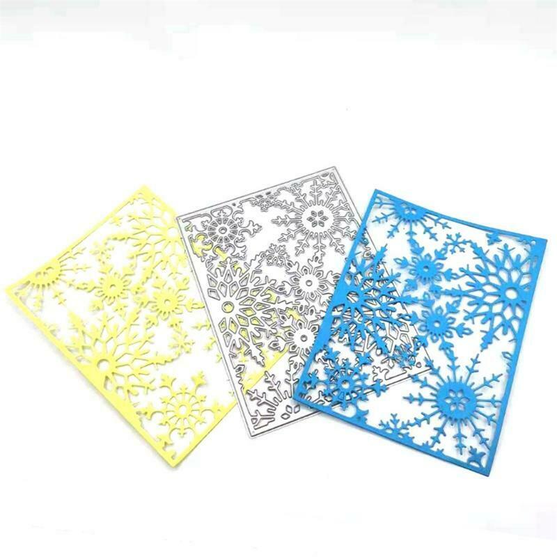Christmas Snowflake Background Board Carbon Steel Cutting Dies DIY Scrapbooking