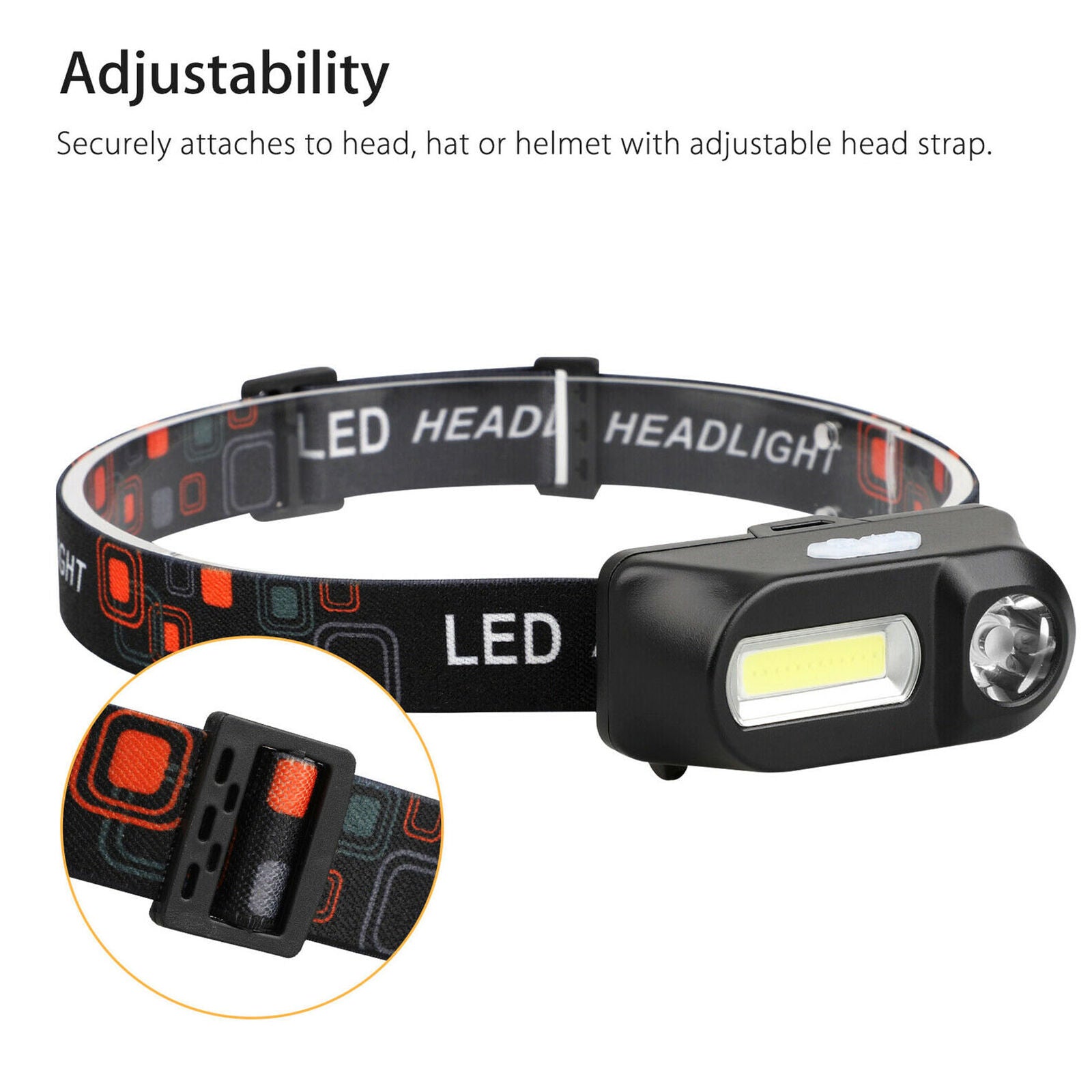 USB Rechargeable LED Headlamp Headlight Head Lamp Torch Flashlight Waterproof X1