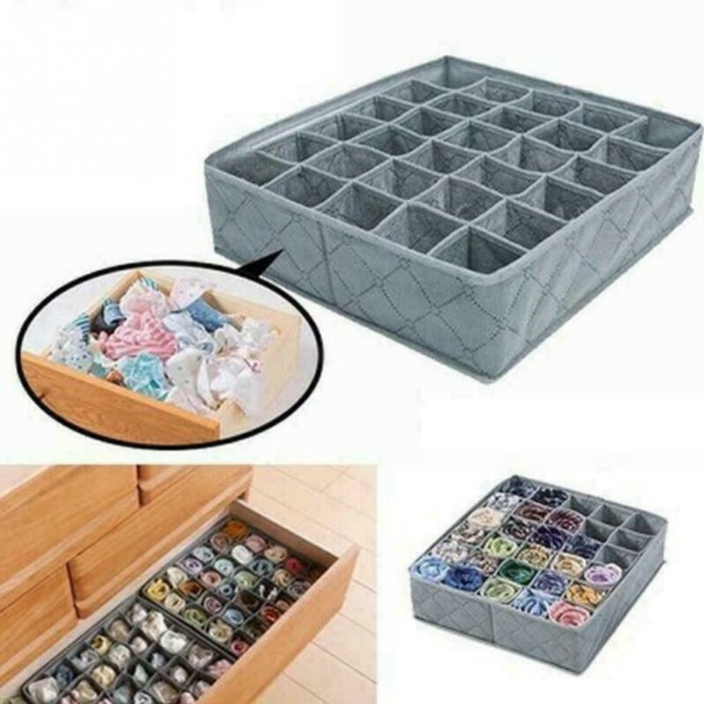 Storage Drawer Organiser Storage Box Tidy Socks Bra Divider Ties AU Draw A4E8