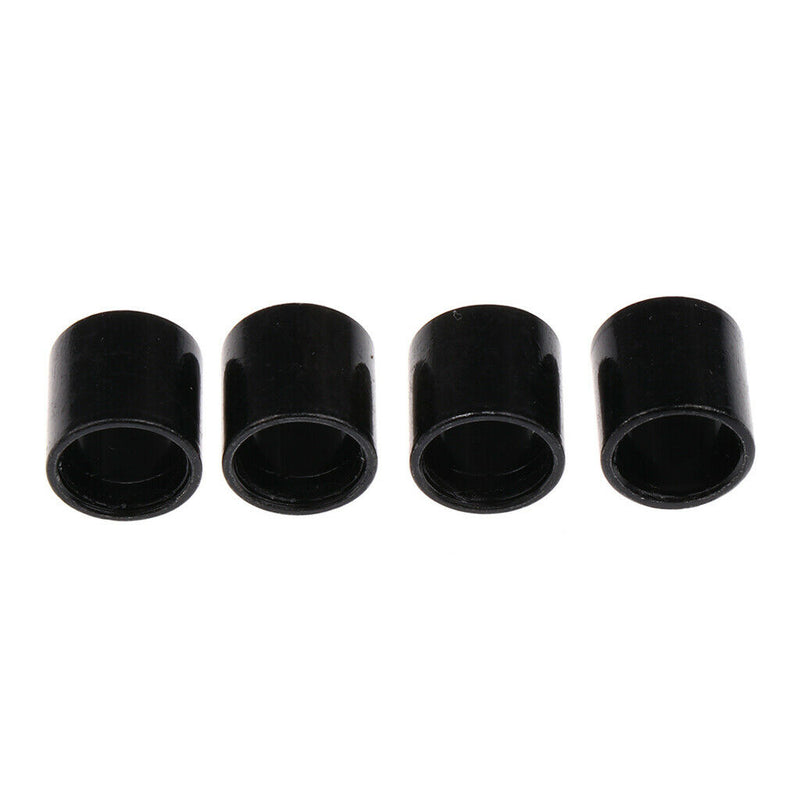 4 Pieces Black Metal Bearing Spacers 10 x 10mm for Skateboards and Longboards