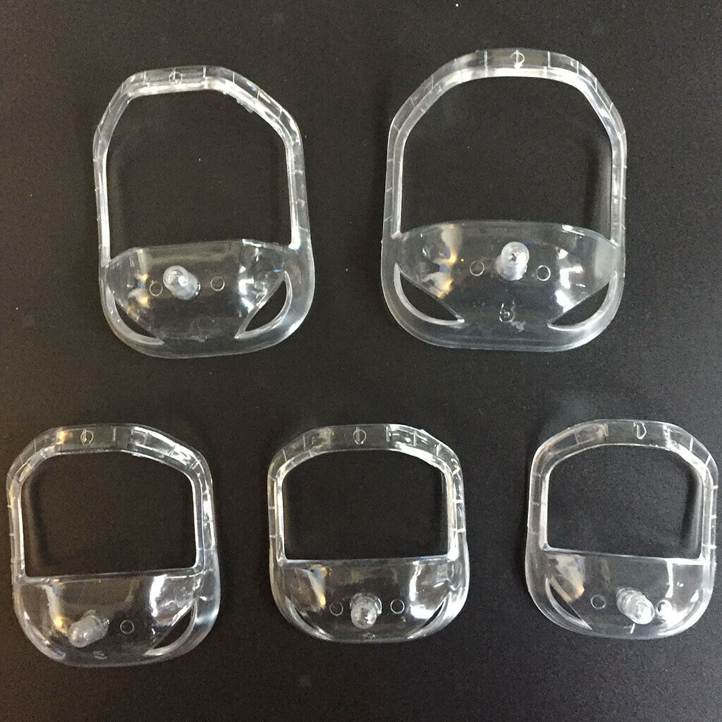 Durable Portable Facial Hair Goatee Shaping Stencil Template Outliner Clear