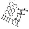 20Pcs Nose Lip Tongue Eyebrow Tragus Navel Belly Ring Piercings 10mm