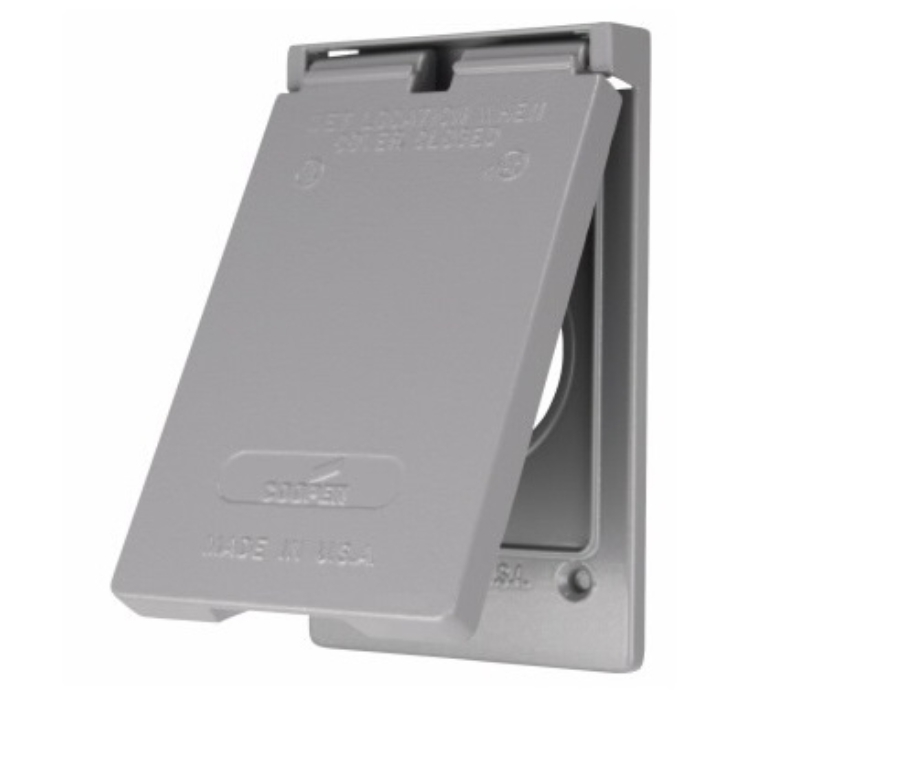 1pcs - EATON S993 20A and 30A Receptacle Vertical Metal Weatherproof Cover