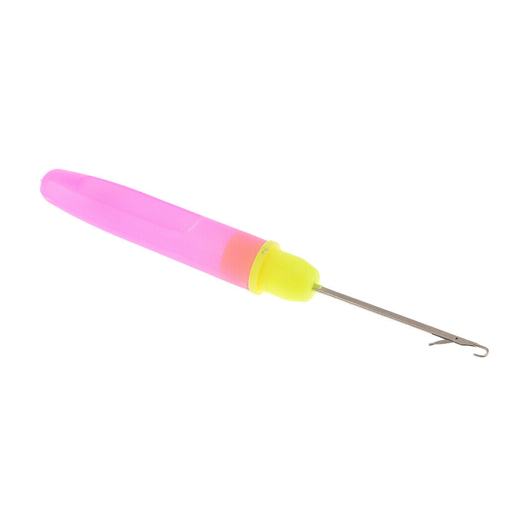 5pcs Wood/Plastic Crochet Latch Hooks Lock Needles Awl For