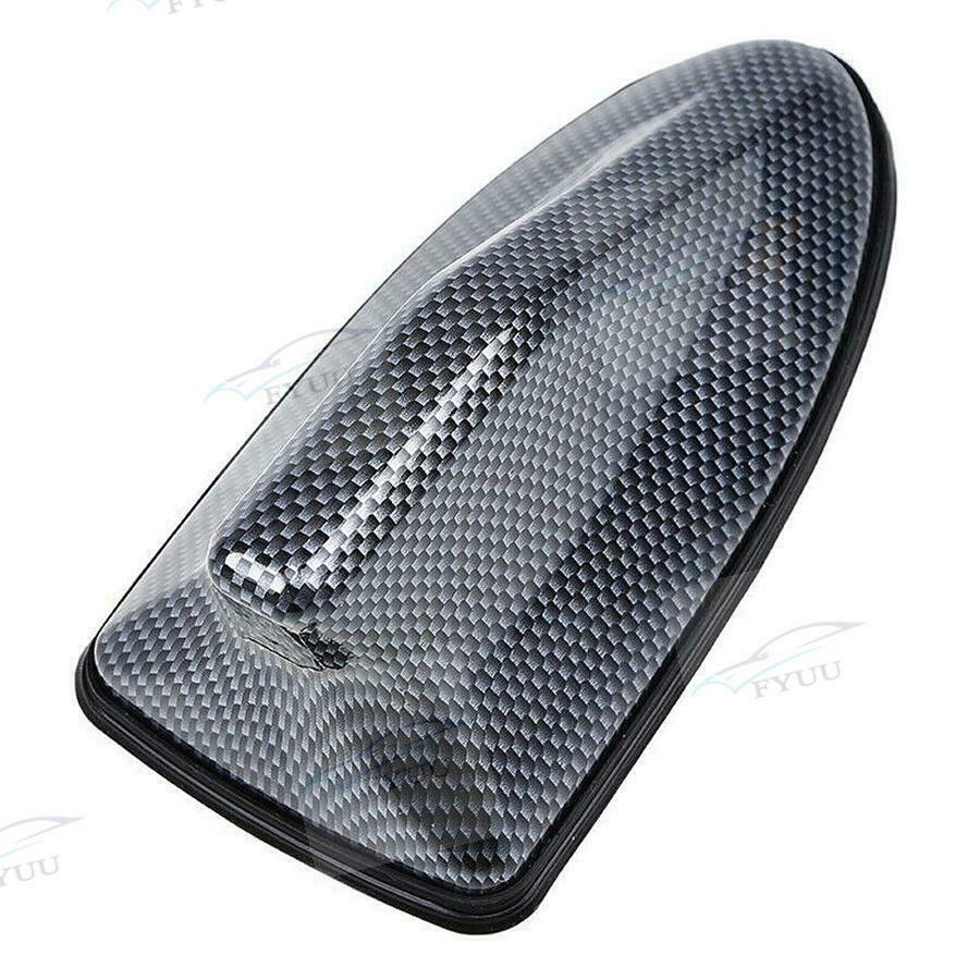 1xCarbon Fiber Look Shark Fin Roof Antenna Radio AM/FM Signal Aerial Car Access
