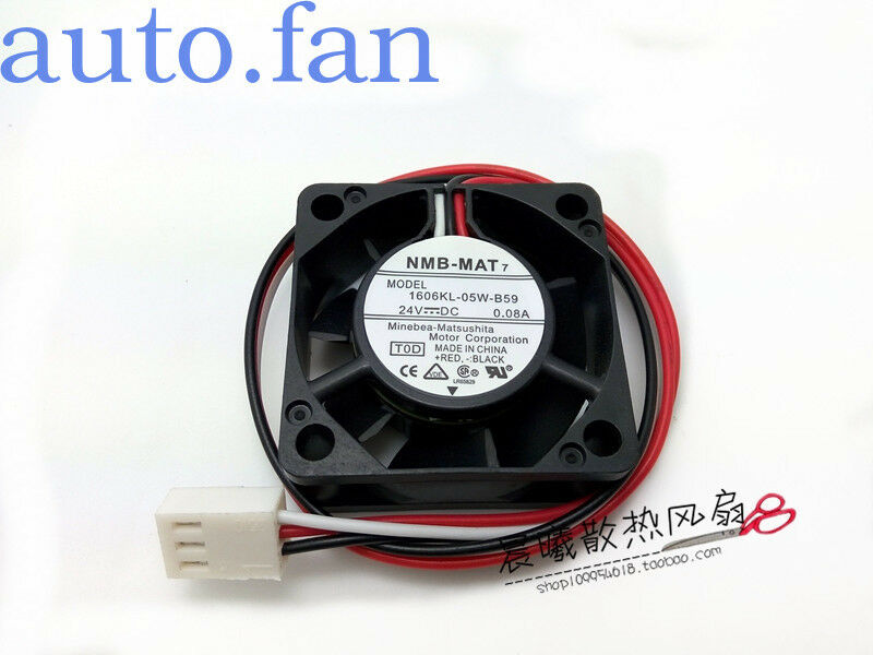 For NMB 1606KL-05W-B59 Cooling fan DC24V 0.08A 40*40*15mm 3pin