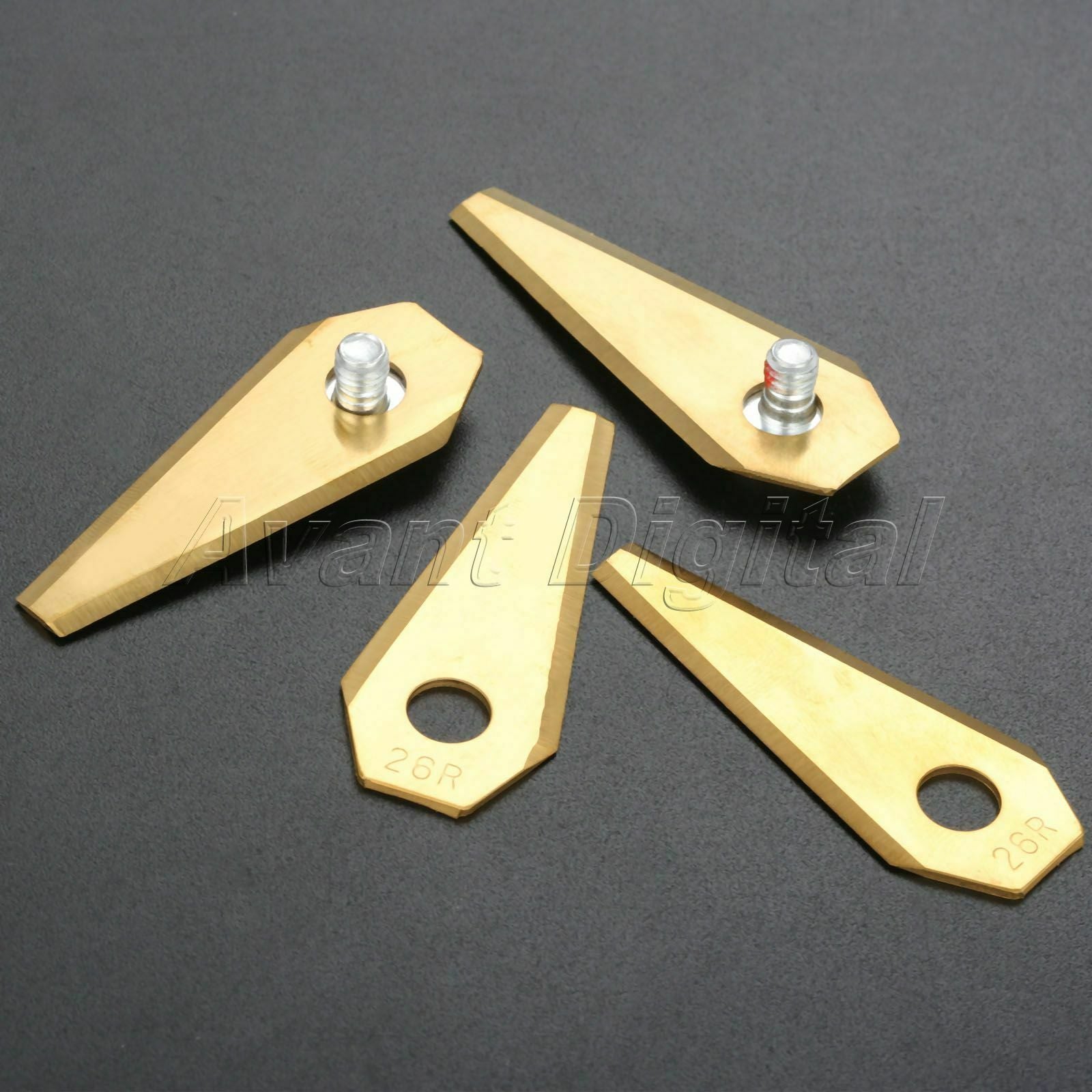 30Pcs Lawnmower Titanium Coated Blade Spare Parts For Bosch Indego Robotic Mower