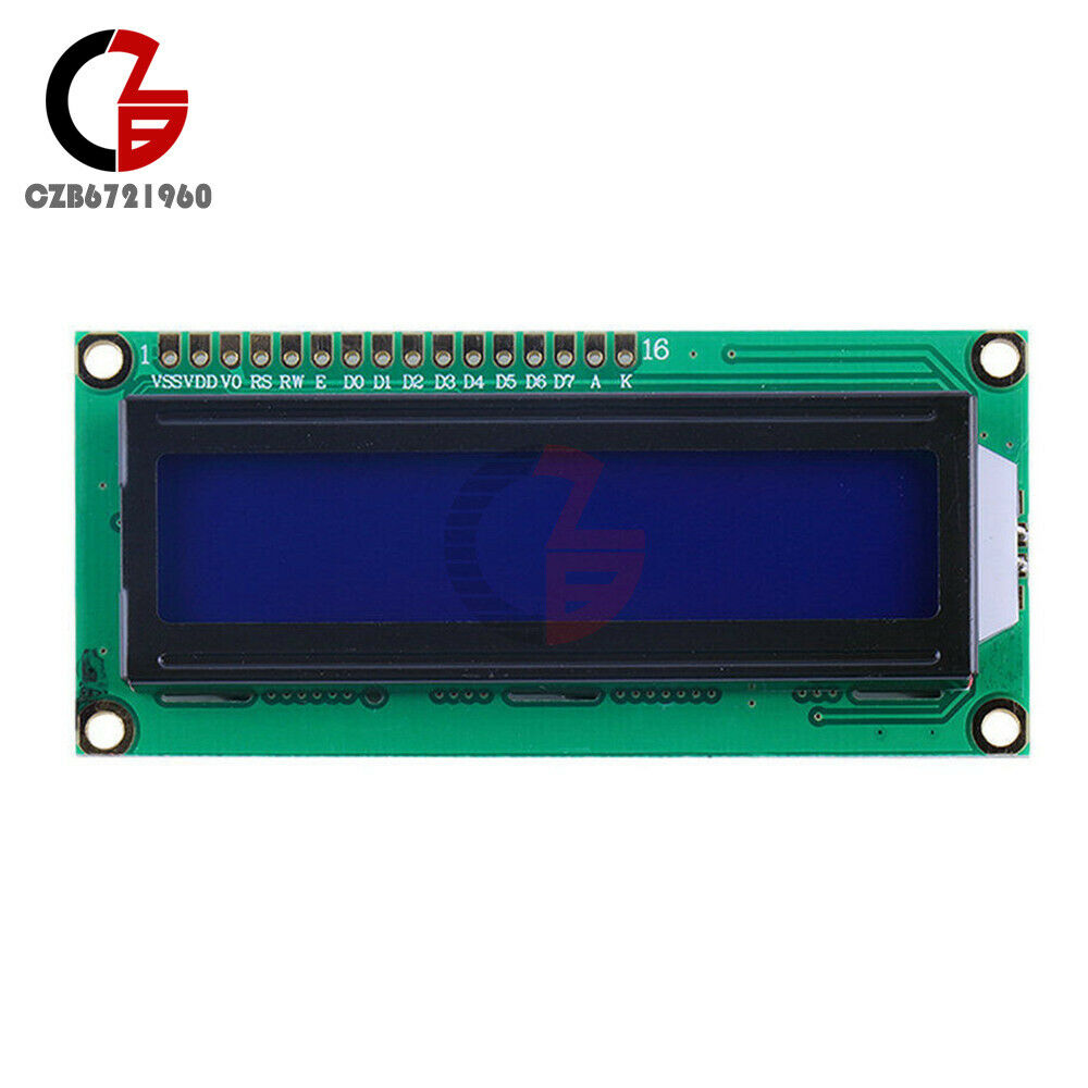 1602 LCD Display Module 16x2 Character Blue Backlight HD44780 Controller Arduino