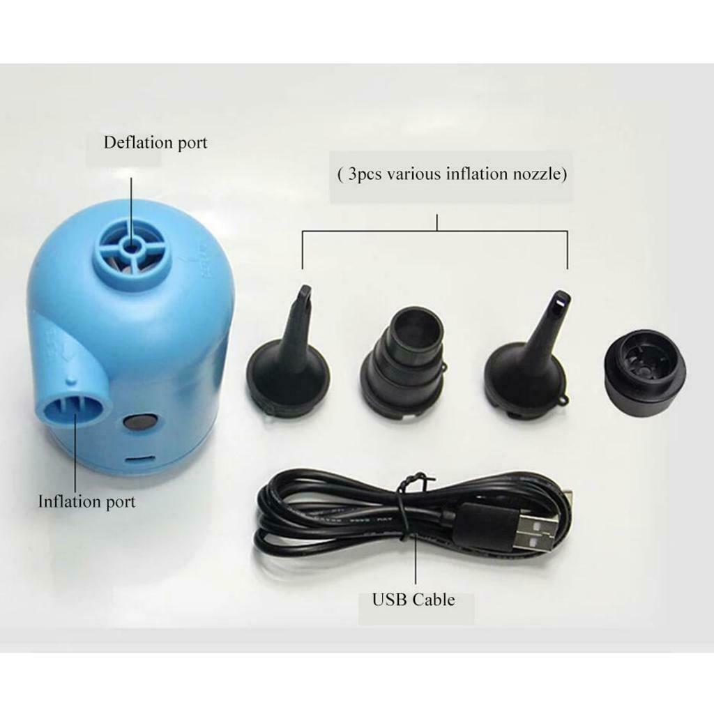 USB Powered Portable Electric Air Pump Inflator For Craft Air Bed Mattress Pad