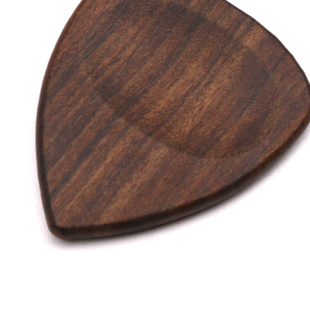 4 Packs Wooden Guitar Picks Set Parts for Music Lovers Performers 27x32mm