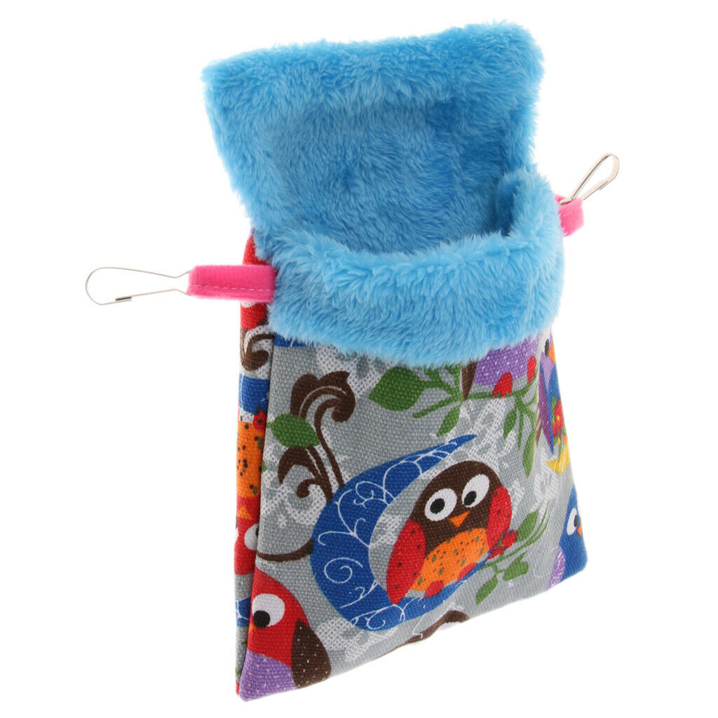 Small Animals Hamster Winter Warm Plush Pouch Sleeping Bed Hammock Owl 2
