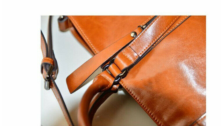 Women's Large Tote Shoulder Handbag Soft Leather Satchel Bag Hobo Purse Black