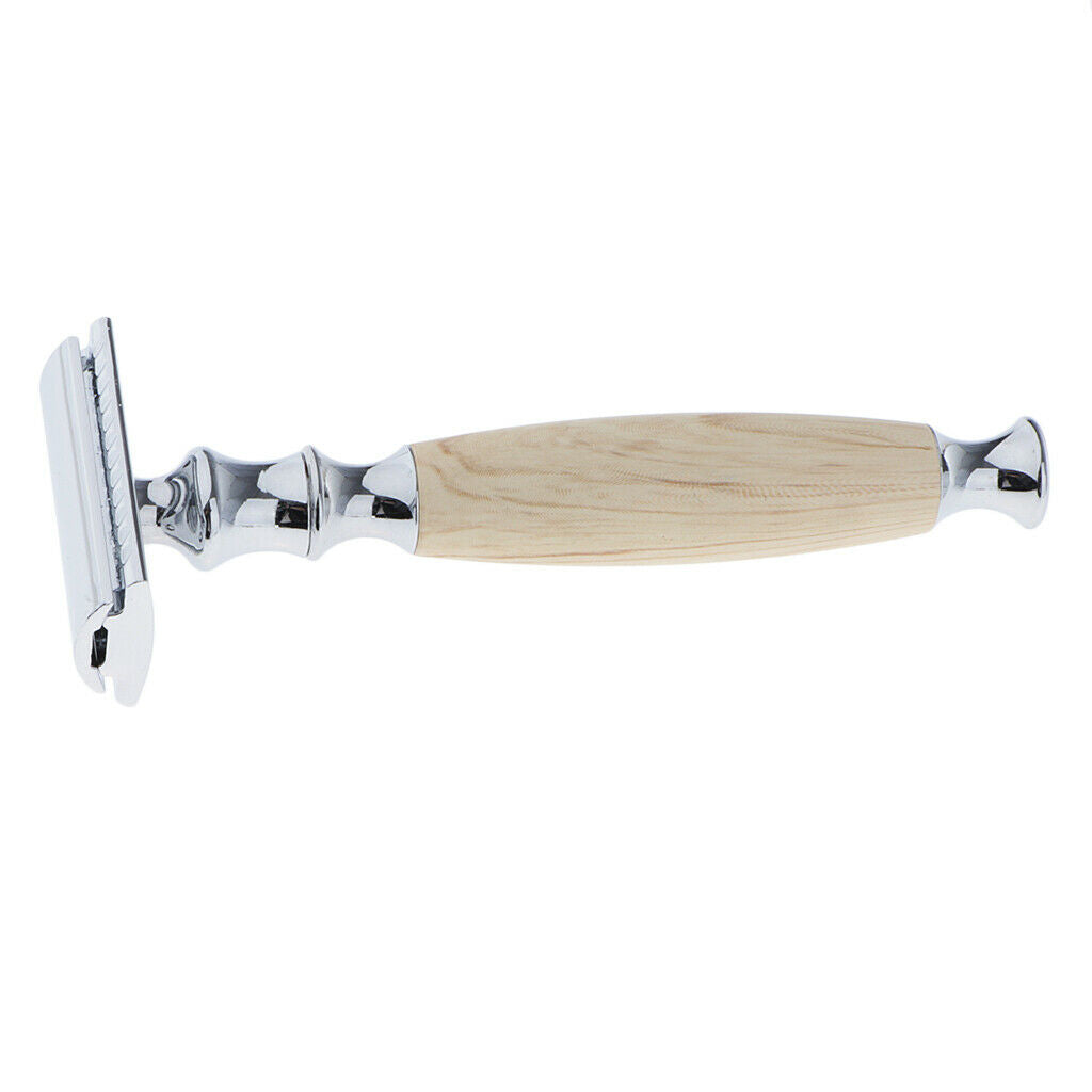 2x Traditional Manual Safety Razors Double Edge Shaver Salon Barber Tool