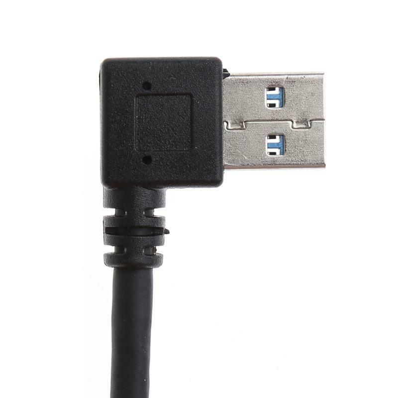 USB 3.0 A Left/Right Angle 90 Degree Male To Female Adapter Cable Extension Cord