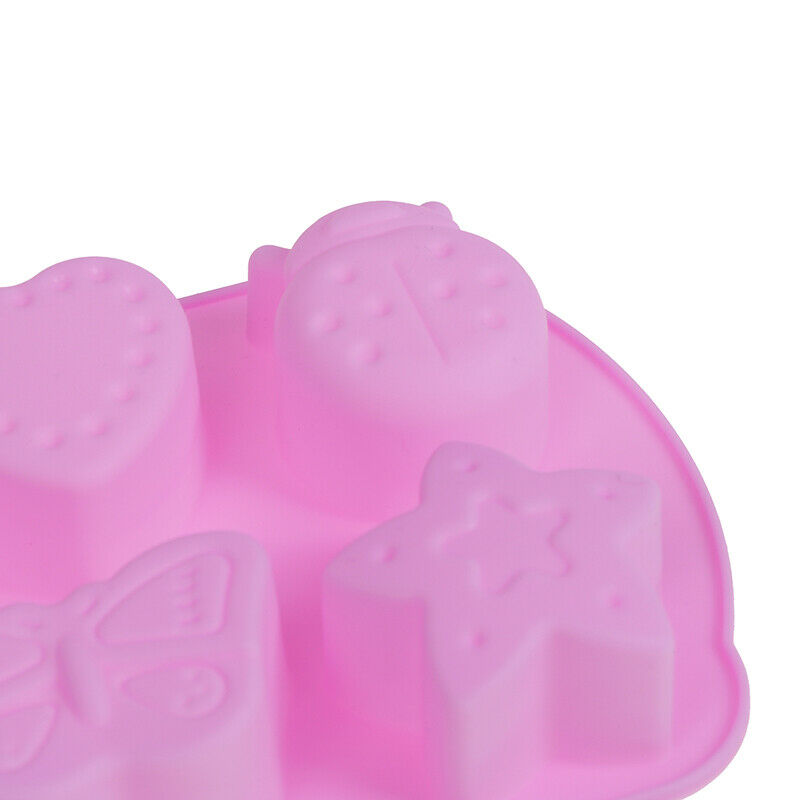 Insect Shape Mould Silicone Cake Decoration 6 Grid Multifunction Handmade.l8