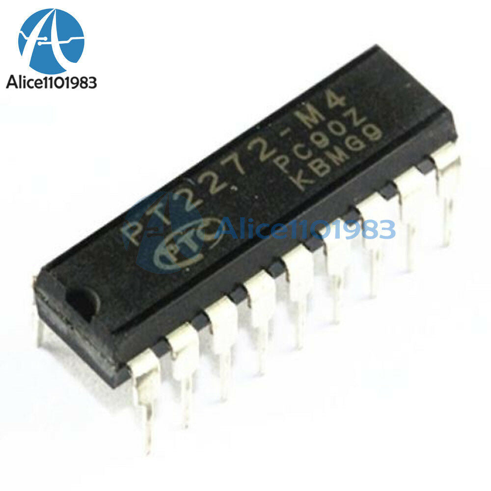 10PCS PT2272 PT2272-M4 DIP-18 Remote Control Decoder PTC IC New