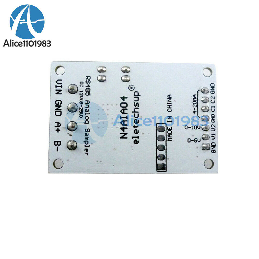 4 Channel Voltage Current Analog Acquisition RS485 Module 9V 12V 24V N4AIA04 RTU