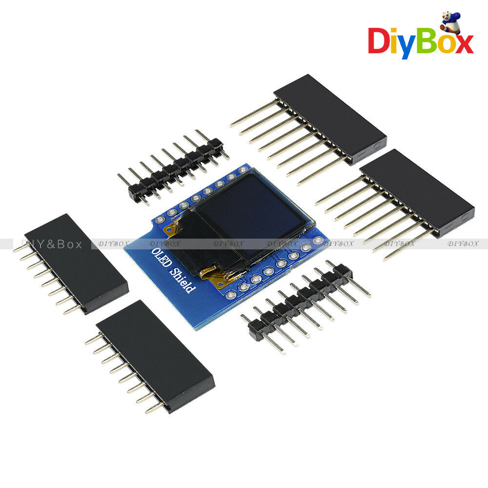 0.66" D1 Mini OLED Display SSD1306 64x48 Shield for ESP8266 Arduino NodeMcu DIY