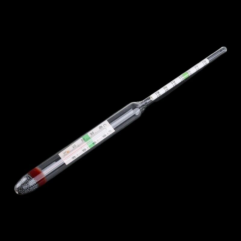 Aquarium Glass Hydrometer with Thermometer Salt Marine Salinity Tester Meter