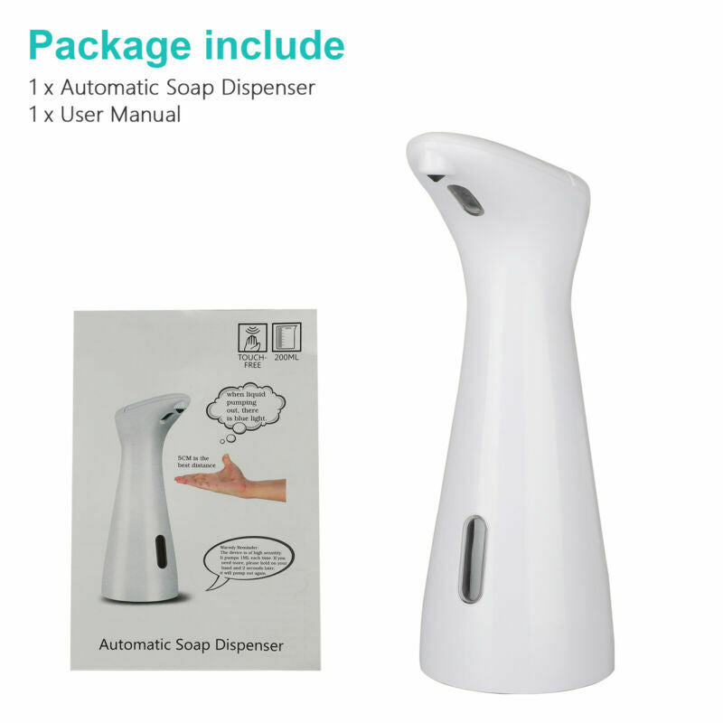Touchless Automatic Soap Dispenser Electric IR Sensor Liquid Bathroom Home