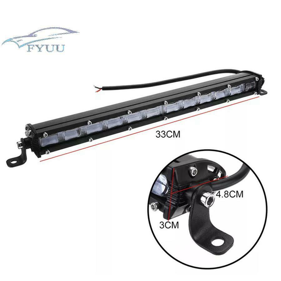 13'' 120W Aluminum Car SUV Offroad 9D Flood Beam Single Row LED Work Light Bar