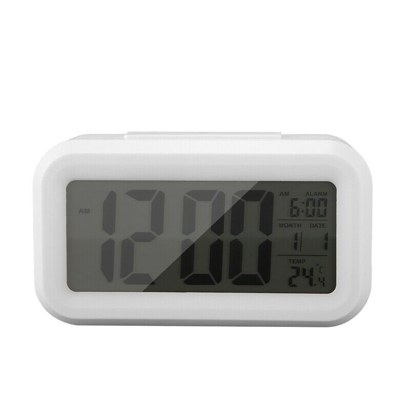 4X(Temperature Digital Clock, Lazy Snooze Alarm Clock, Mute Backlit ElectroJ7F5)