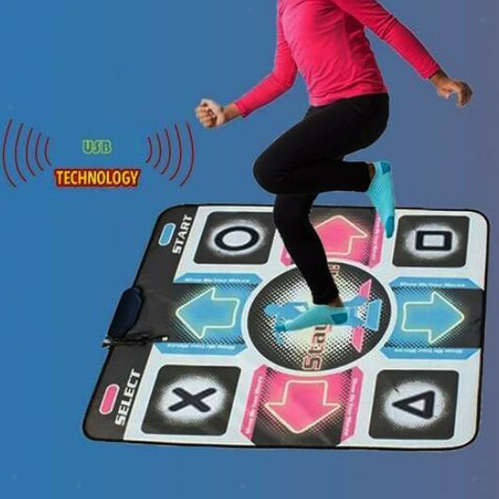 Person Dancing Mat Pad Non Slip Dance Blanket for PC Laptop Video Game