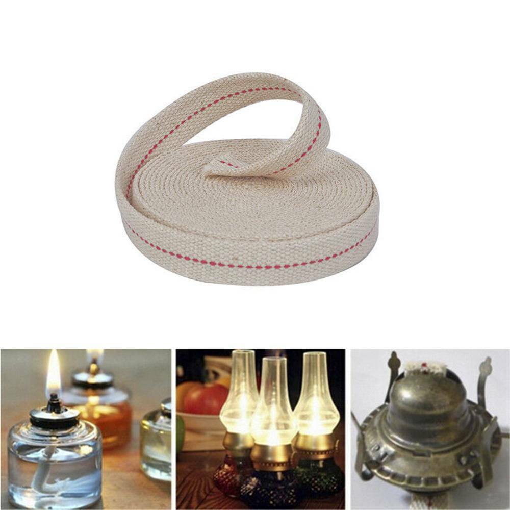 Hot White Flat 100% Cotton Oil Lamp Wick Roll For Oil Lamps and Lanterns 2CM*1M
