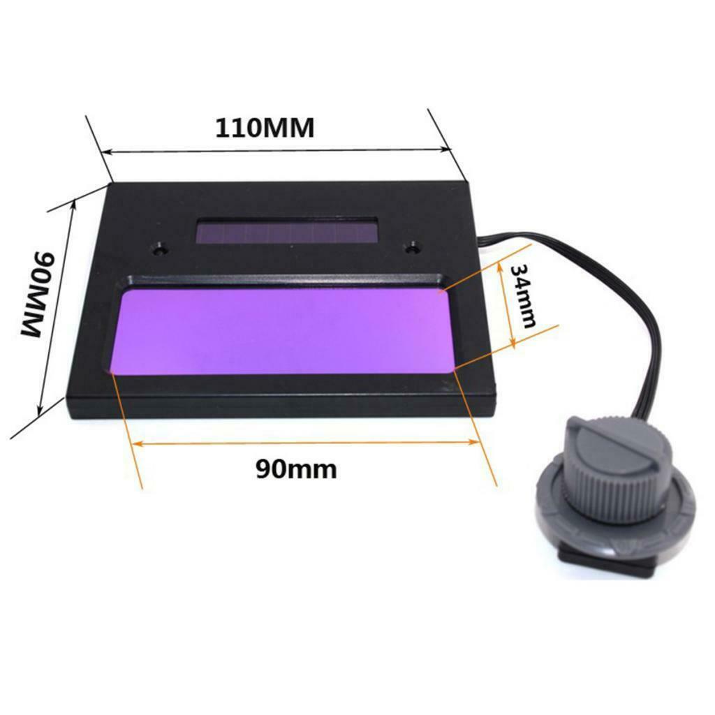 Helmet Welder Lenses, Auto Solar Energy, Delay Time, Adjustable Sensitivity