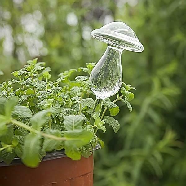 4Pcs Handmade Clear Garden Watering Device Sprinkler for Indoor/Outdoor