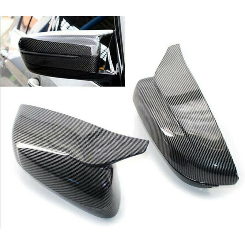 For BMW 3/5-Series 2017-2021 Car Side Mirror Caps Rearview Covers Carbon Fiber
