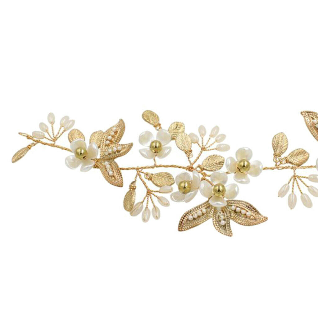 Elegant Bridal Pearls Beads Headband Cocktail Party Hair Band Headwear