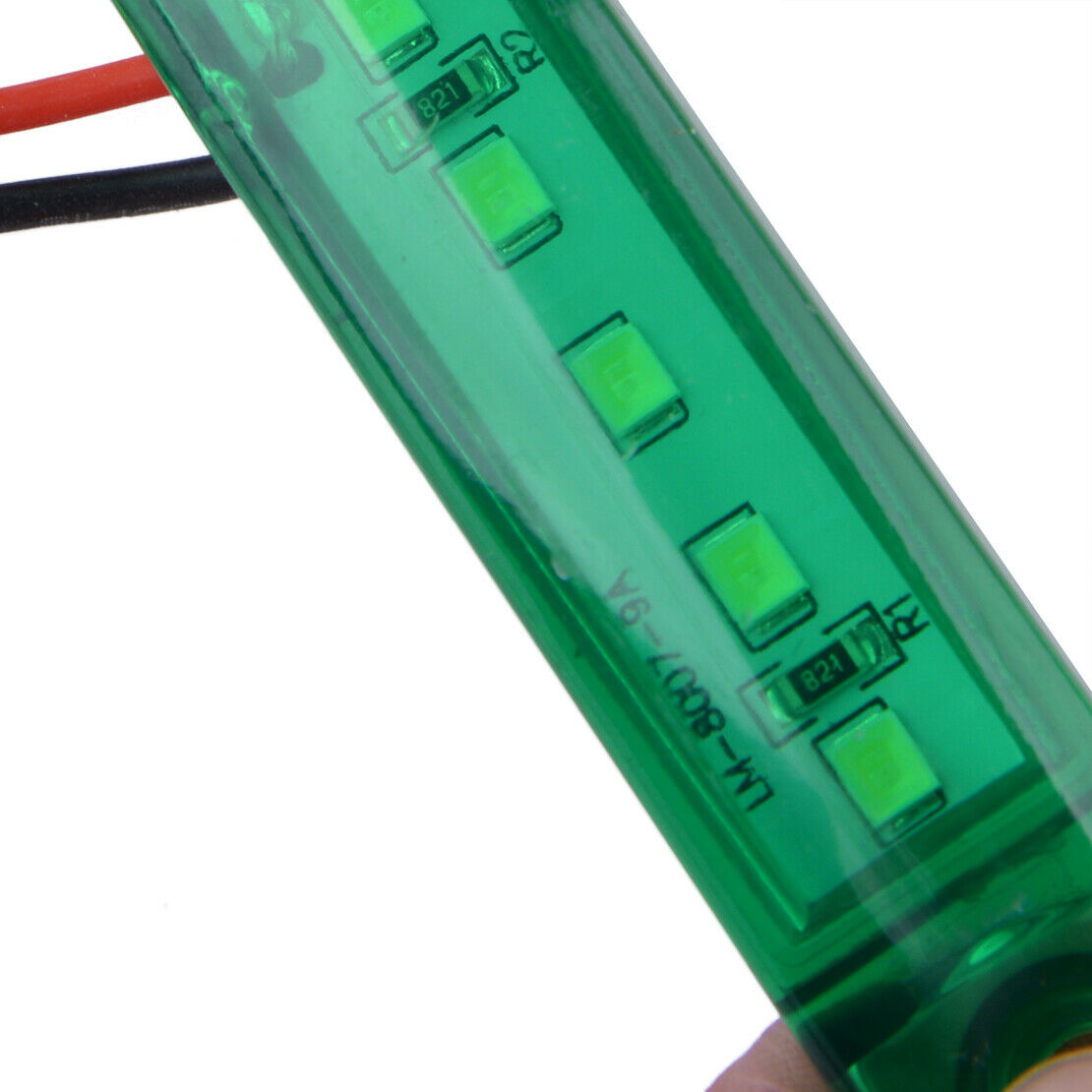 10x 12V 9 LED Green Side Marker Indicator Light Lamp Set Truck Trailer Lorry ATV