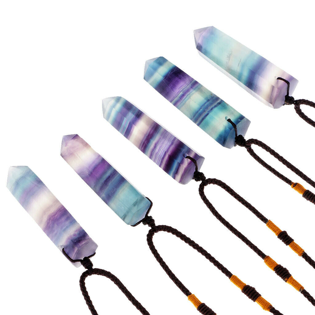 Hexagonal Natural Crystal Pendants Necklace Women Jewelry Gift