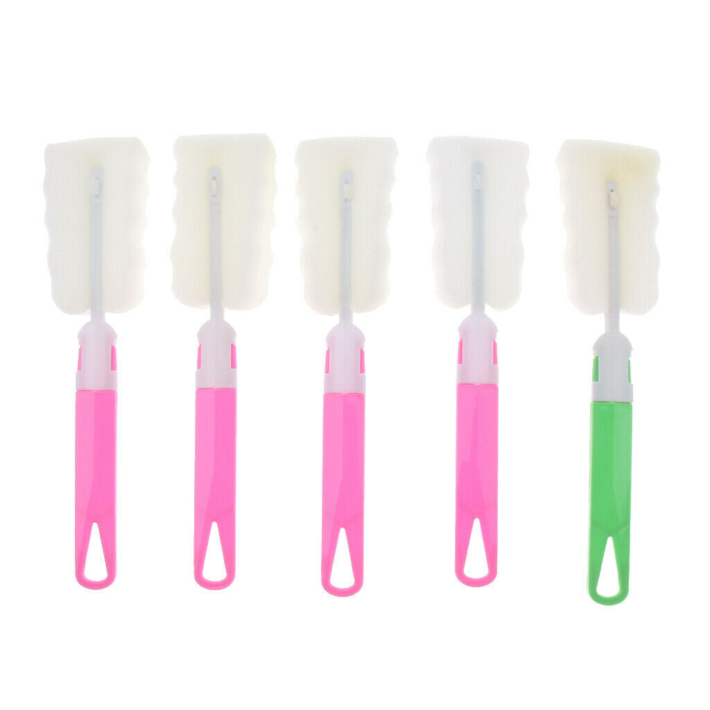 5pcs Brush Durable Brush Sponge Brush Cleaning Brush For Cups