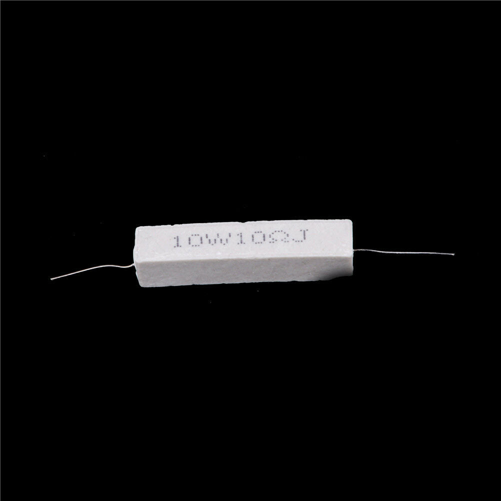 10 stücke 10 Watt 10 ohm 10R Widerstand Ceramic Cement Resistor 5% DIY KitAP SJ