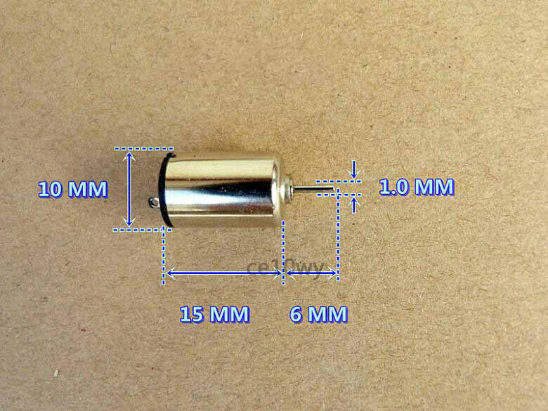 5x 10*15mm Coreless Motor DC 5V 28500RPM 1015 Micro Electric Motor for DIY