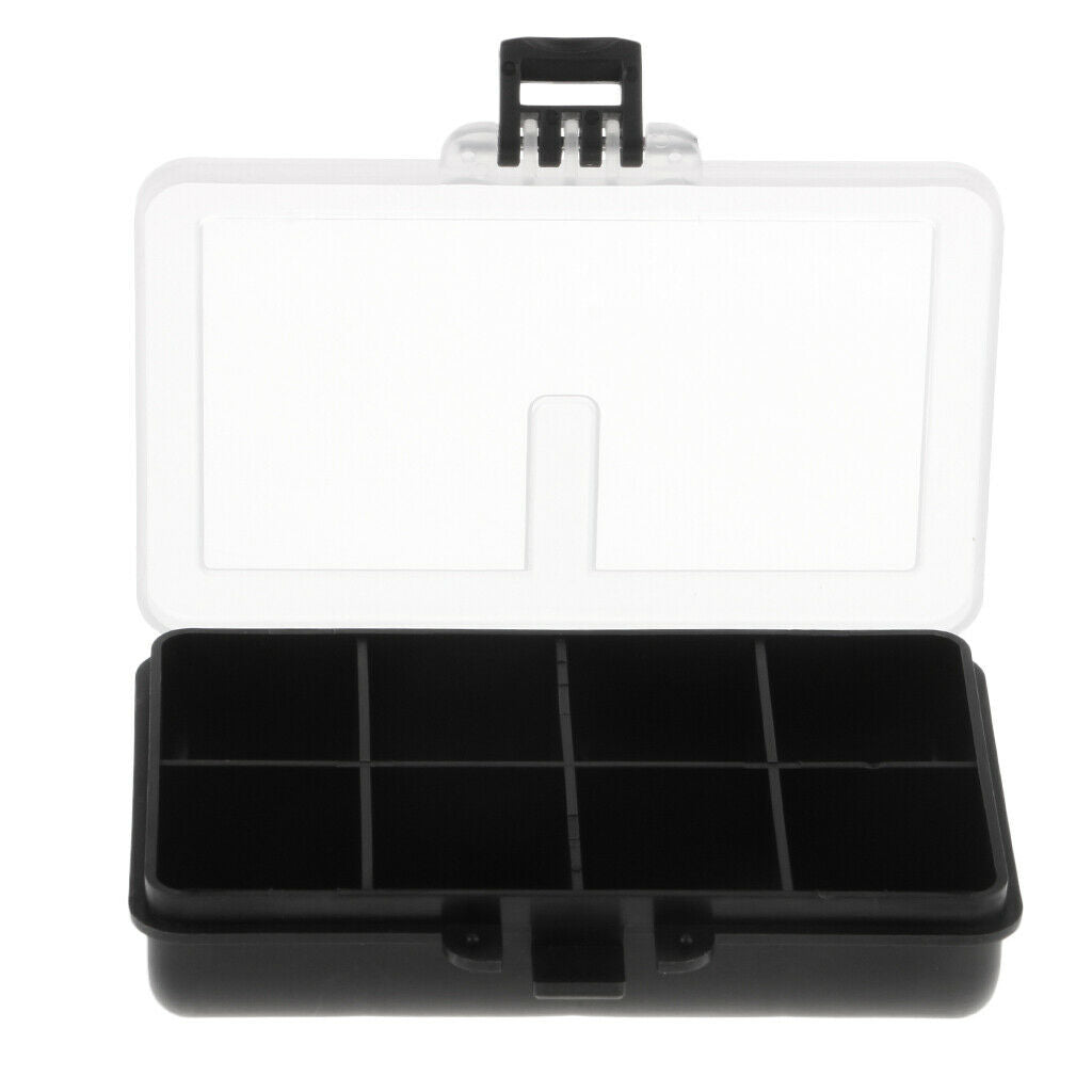 8 Compartments Waterproof Plastic Fishing Lures Baits Hook Tackle Box Case