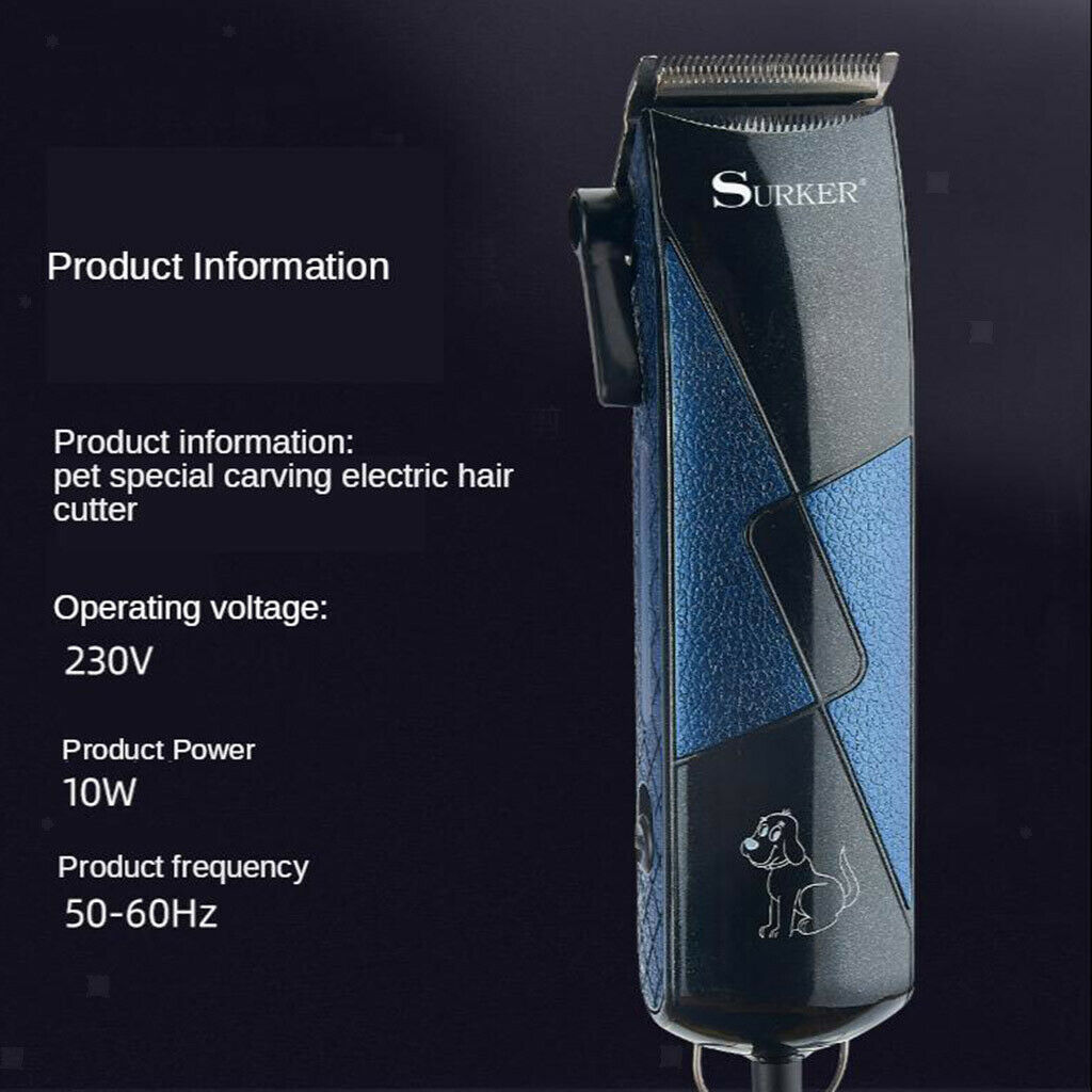 10W Low Noise Dog Shaver Clippers Large-Power Dog Hair Trimmer ,Easy To Use