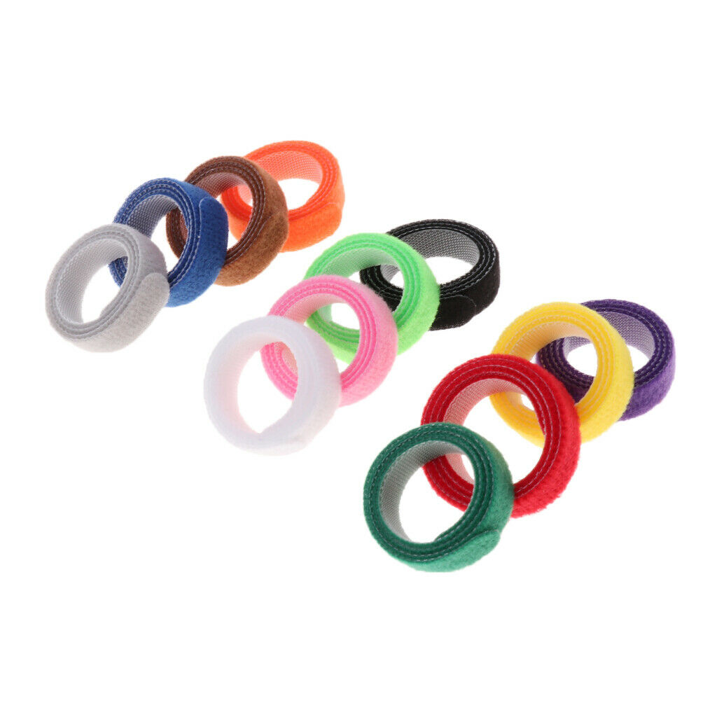 Set of 12 puppy collars Soft ID collars for dogs and cats breeders